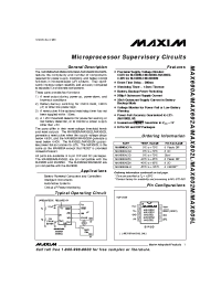 Datasheet  MAX802M
