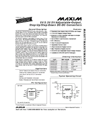 Datasheet  MAX877