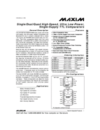 Datasheet  MAX907C/D