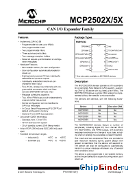 Datasheet  MCP2502x