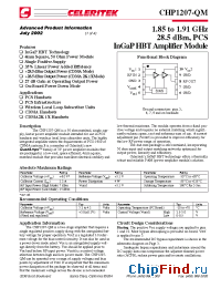 Datasheet  CHP1207-QM