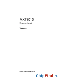 Datasheet  MXT3010EP
