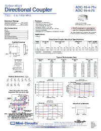 Datasheet  ADC-16-4-75+