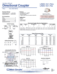 Datasheet  LRDC-10-1-75J
