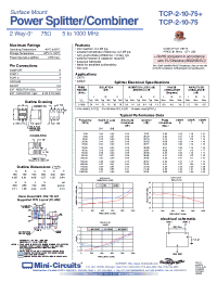 Datasheet  TCP-2-10-75