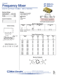 Datasheet  ZP-860LH-S