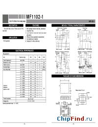 Datasheet  MF1102-1