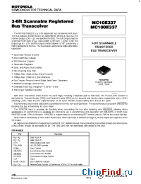 Datasheet  MC100E337