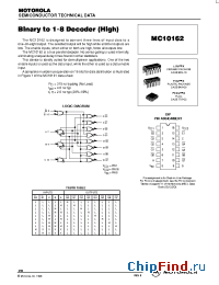 Datasheet  MC10162