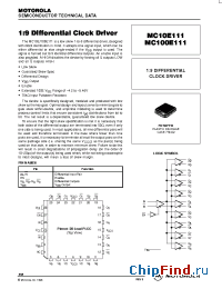 Datasheet  MC10E/100E111