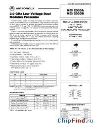 Datasheet  MC12033A