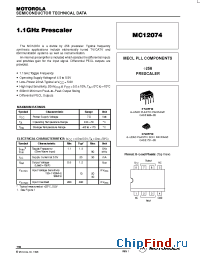 Datasheet  MC12074