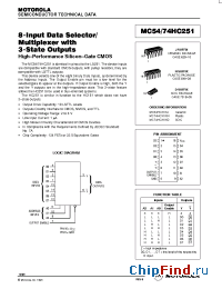 Datasheet  MC54/74HC251