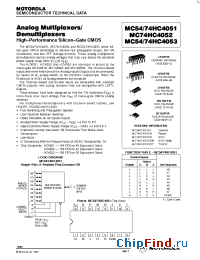 Datasheet  MC54/74HC4051