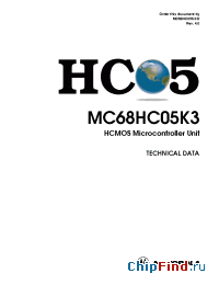 Datasheet  MC68HC05K3