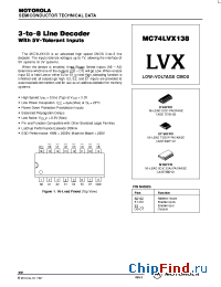 Datasheet  MC74LVX138