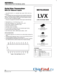 Datasheet  MC74LVX245
