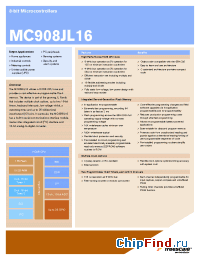 Datasheet  MC908JL16