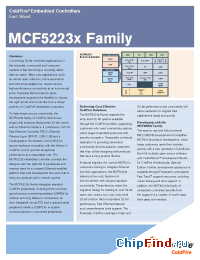 Datasheet  MCF5223x