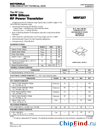 Datasheet  MRF327