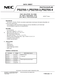 Datasheet  PS2705-1