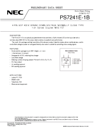 Datasheet  PS7241E-1B
