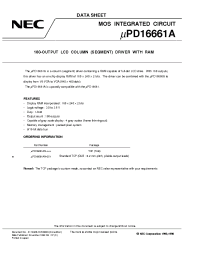 Datasheet  µPD16661A