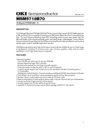 Datasheet  MSM5718B70
