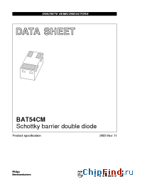 Datasheet  BAT54CM
