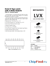 Datasheet  MC74LVX573