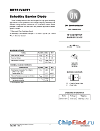 Datasheet  RB751V40T1