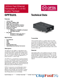 Datasheet  OPF5101