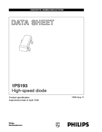 Datasheet  1PS193