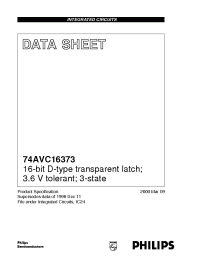 Datasheet  74AVC16373