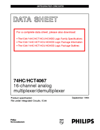 Datasheet  74HC4067