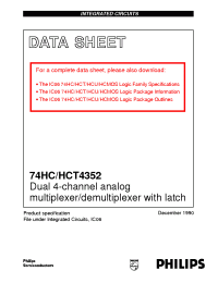 Datasheet  74HC4352