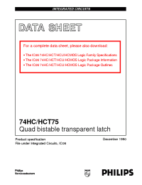 Datasheet  74HC/HCT75