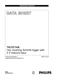 Datasheet  74LVC14A