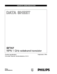 Datasheet  BF747