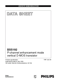 Datasheet  BSS192