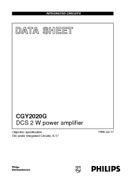 Datasheet  CGY2020G
