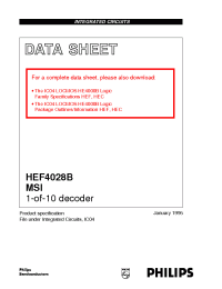 Datasheet  HEF4028B