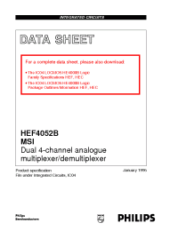 Datasheet  HEF4052B