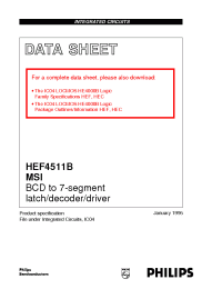 Datasheet  HEF4511B