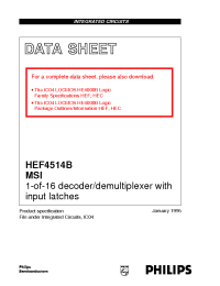 Datasheet  HEF4514B