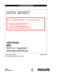 Datasheet  HEF4543B