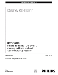 Datasheet  HSTL16919