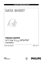 Datasheet  PBSS4140DPN