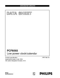 Datasheet  PCF8593