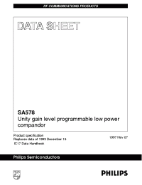 Datasheet  SA578